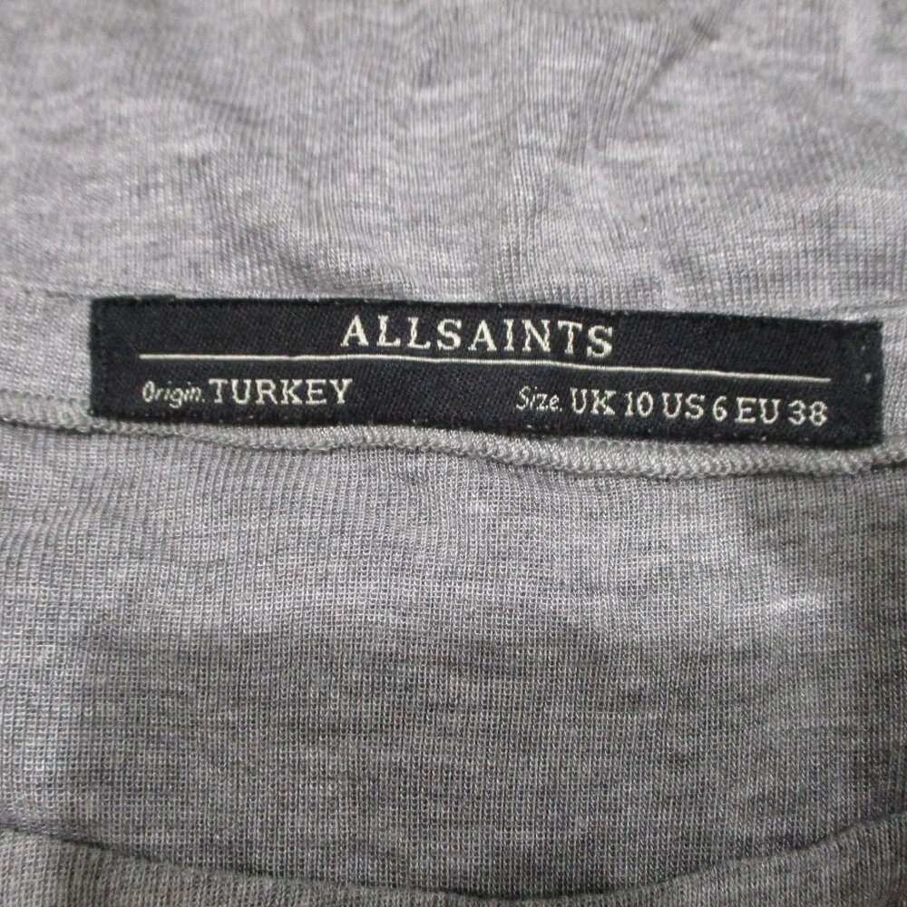 AllSaints Gray "Alienor Tank" Leather Shoulders - Picture 5 of 7